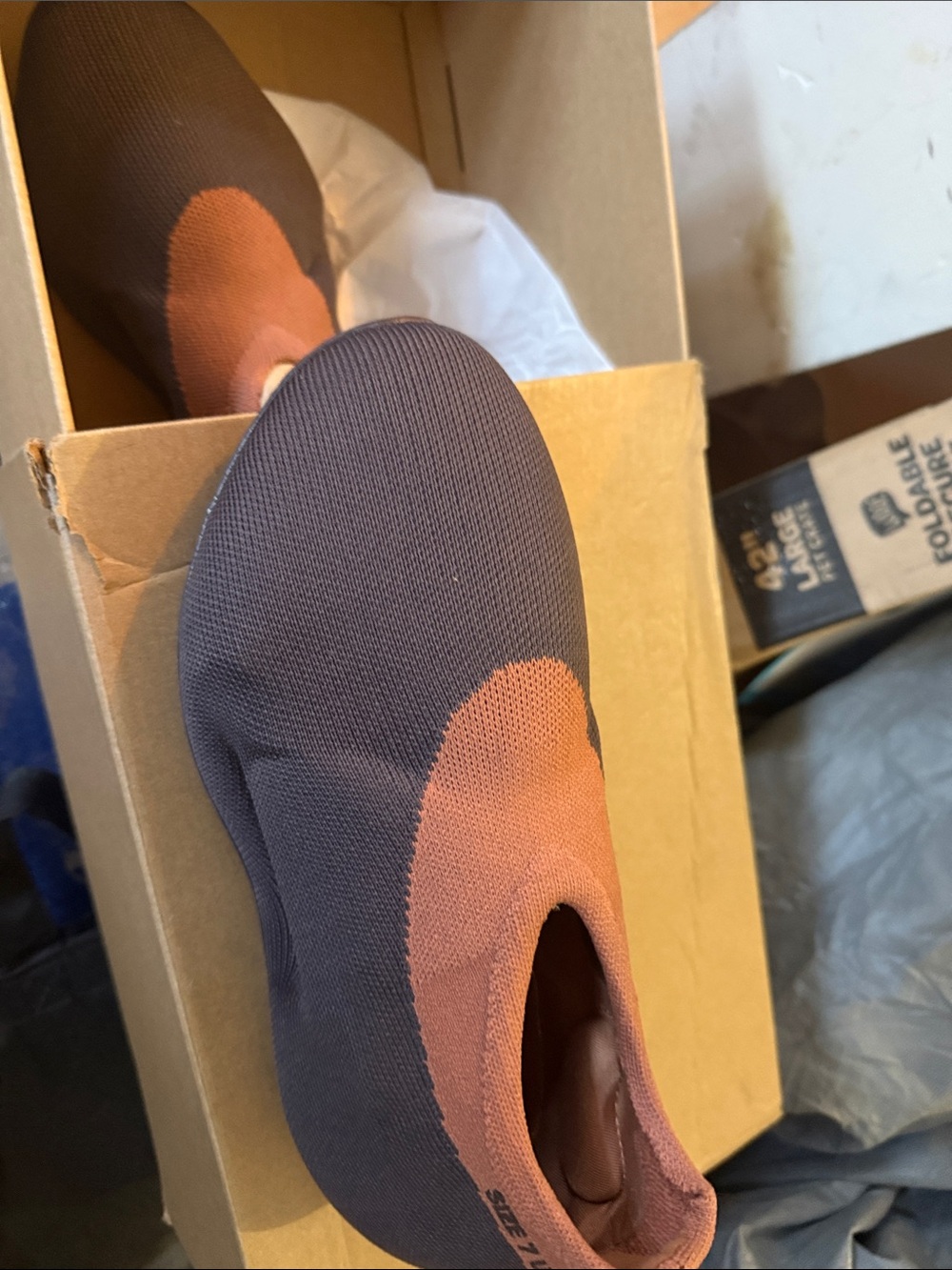 adidas YZY Knit RNR Box — Brown and Black